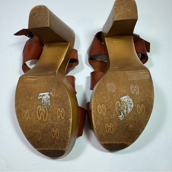 Eric Michael Brown Leather Sandals Size 39 - Picture 9 of 11